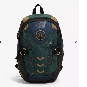 Marvel Avengers Hawkeye Green Arrow Logo Backpack Hot‎ Topic Exclusive